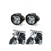 Motosiklet Sis Farı Çakar Lamba 6 Ledli Çakar + Sabit Mod ( TAKIM ) - Motorsiklet Çakar Lamba - 1