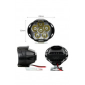 Motosiklet Sis Farı Çakar Lamba 6 Ledli Çakar + Sabit Mod ( TAKIM ) - Motorsiklet Çakar Lamba - 4