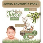 Baby Turco Doğadan 5 Beden Junior 160'lı Bebek Bezi - 1