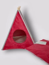 Tepee Five Köpek Evi, Köpek Barınağı, Köpek Çadırı, Minderli Köpek Yatağı - 6