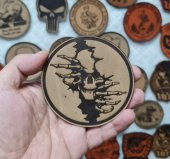 KURU KAFA NO:3 - Deri PEÇ - Arma - Askeri Patch thumbnail 2