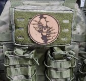 KURU KAFA NO:3 - Deri PEÇ - Arma - Askeri Patch thumbnail 3