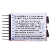 1-8s Lipo Li-ion Battery Voltaj Test ve Alarm Modülü thumbnail 4