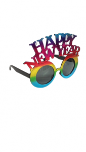 YILBAŞI GÖZLÜK HOLOGRAMLI HAPPY NEW YEAR - 2