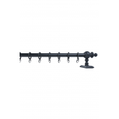 Antrasit Raysız Ahşap Rustik Perde Askısı - 100 CM - 5