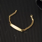 14 Ayar Altın Yazı Yazılabilen Çocuk Künyesi thumbnail 5