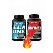 Hardline Yağ Yakıcı Kombin Burner 120 Kapsül + Cla 100 Kapsül Enerji Diyet Form - 1