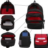 Bagacar 605 Siyah Unisex Okul ve Günlük Sırt Çantası - 7