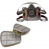3M 6300 Yarım Yüz Maskesi ve 3M 6059 Abek1 Maske Filtresi - 1