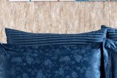 Finezza Rita Bambu Jakar Kumaş İndigo ikili Oksford 60x80 cm Yastık Kılıfı-1333 - 3
