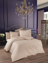 Finezza Bella Bambu Jakar Kumaş Bej ikili Oksford 60x80 cm Yastık Kılıfı - 1341 - 6