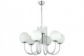 LampaLuce Esta Modern Camlı Avize 6lı Krom 65x80cm - 1