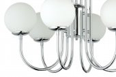 LampaLuce Esta Modern Camlı Avize 6lı Krom 65x80cm - 2