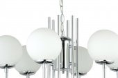 LampaLuce Esta Modern Camlı Avize 6lı Krom 65x80cm - 3