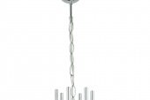 LampaLuce Esta Modern Camlı Avize 6lı Krom 65x80cm - 5