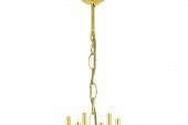 LampaLuce Esta Modern Camlı Avize 6lı Sarı 65x80cm - 5