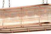 lampaLuce Albinia Özel Çubuk Taşlı Salon Sarkıt Avizesi Yemek Masası Üzeri Bakır 16lı 60x100cm - 2