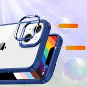 Apple iPhone 14 Kılıf Şeffaf Flora Kapak - 3