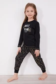 Arnetta 2152 Best Year Energy Siyah Kız Çocuk Uzun Kol Pijama Takım - 3