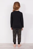 Arnetta 2152 Best Year Energy Siyah Kız Çocuk Uzun Kol Pijama Takım - 6