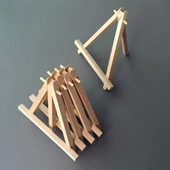 Ahşap Şövale, Ahşap Resim Standı, Ahşap Fotoğraf Standı, Masaüstü Şövale, Aksesuar Şövale, Dekor - 5