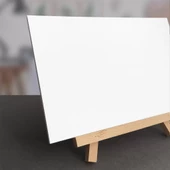 Ahşap Şövale, Ahşap Resim Standı, Ahşap Fotoğraf Standı, Masaüstü Şövale, Aksesuar Şövale, Dekor - 3