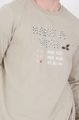Arnetta 2303 Make A Wish Açık Haki Erkek Uzun Kol Pijama Takım - 4