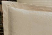 Finezza Tiara Bambu Jakar Kumaş Bej ikili Oksford 60X80cm Yastık Kılıfı - 1356 - 2