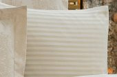 Finezza Tiara Bambu Jakar Kumaş Bej ikili Oksford 60X80cm Yastık Kılıfı - 1356 - 3