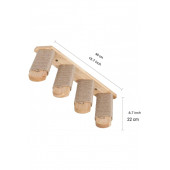 Ahşap Kedi Tırmanma ve Kedi Tırmalama Duvarı & Tırmanma Merdiveni - 4