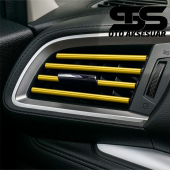 Araç Içi Klima Havalandırma Izgarası Gold Trim Seti Film Şerit Havalandırma Izgarası Gold Trim Şerit - 4