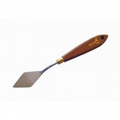 Boyama Spatülü 98 mm 1 Adet Boyama Bıçağı Spatula Palet Bıçağı Paslanmaz Çelik Boya Karıştırma Kazıyıcı Ahşap Saplı 1 Adet - 1