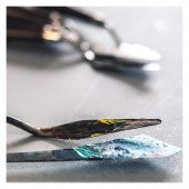 Boyama Spatülü 98 mm 1 Adet Boyama Bıçağı Spatula Palet Bıçağı Paslanmaz Çelik Boya Karıştırma Kazıyıcı Ahşap Saplı 1 Adet - 4