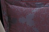 Finezza Tiara Bambu Jakar Kumaş Bordo ikili Oksford 60X80cm Yastık Kılıfı - 1361 - 2