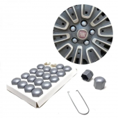 Düz Bijon Kapağı Sökme Aparatlı 20 Li Set Gri 19 mm - 1