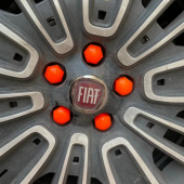 Düz Bijon Kapağı Sökme Aparatlı 20 Li Set Turuncu 17 mm - 2