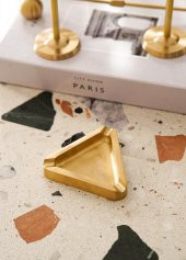The Mia BRS0128 Brass Prinç Üçgen Puro Küllük - 3