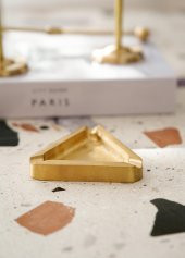 The Mia BRS0128 Brass Prinç Üçgen Puro Küllük - 4