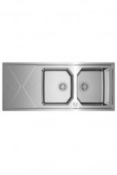 Teka Brooklyn 80 M-xp 2b 1d 116 cm Çift Göz Damlalıklı Evye 115160010 - 1