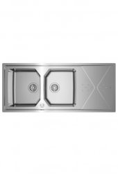 Teka Brooklyn 80 M-xp 2b 1d 116 cm Çift Göz Damlalıklı Evye 115160010 - 2