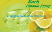 Karlı Buzlu Limonata Konsantresi Hazır Limon Şurubu Suyu - 1