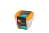 Plastik Saklama Kabı Kare 3'lü Set 500 ml BO546 - 1