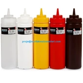 Professional Ketçap&Mayonez Şişe Geniş Kapaklı – Sarı 950 ml BO2122 - 1