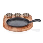 D.DEMİR OVAL SAPLI FAJİTA 21*15CM +SOSLUKLU NİHALE - 1
