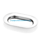 Paslanmaz Oval Espresso Tepsi 12*19CM - 1