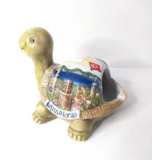 Küllük Kaplumbağa Seramik Antalya Kemer Görselli Kül Tablası - 1