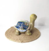 Küllük Kaplumbağa Seramik Antalya Kemer Görselli Kül Tablası - 5