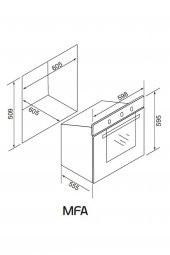 EXEP  BASİC BEYAZ 240 3LÜ ANKASTRE SET (ED400-EO320-EF240) - 6
