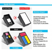 HP 652XL-F6V25AE (1115-2135-2136-3635-3636-3775-3785-3787-3790-3835-4535-4675-5075-5085-5275-5675) Muadil Siyah Kartuşu - 2