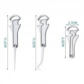 Valkyrie Çok Fonksiyonlu Paslanmaz Çelik Taşınabilir Kürdan Şişe Açacağı Diş Temeizleme Anahtarlık - 4